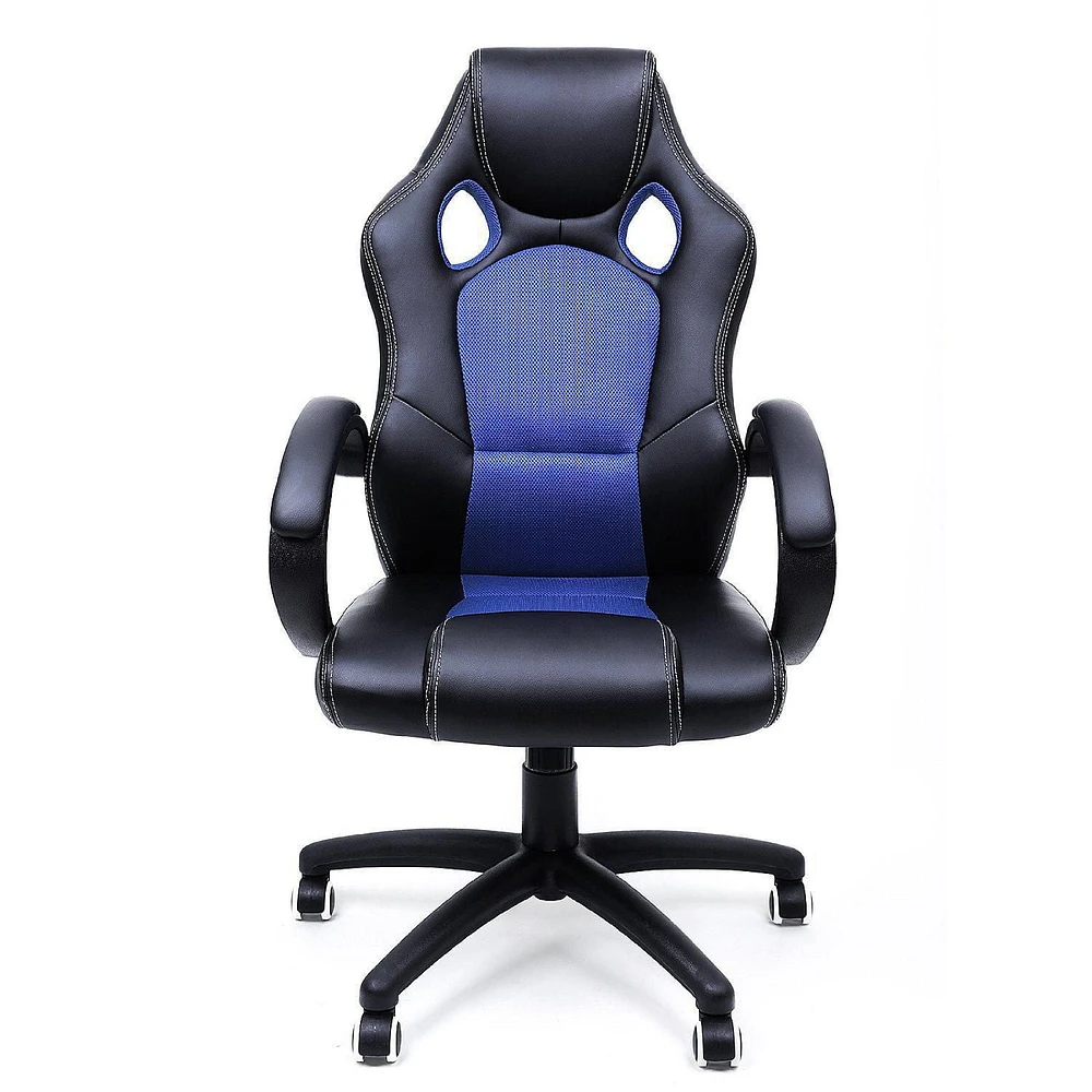 TygerClaw Executive High Back Gaming Style Chair Black and Blue