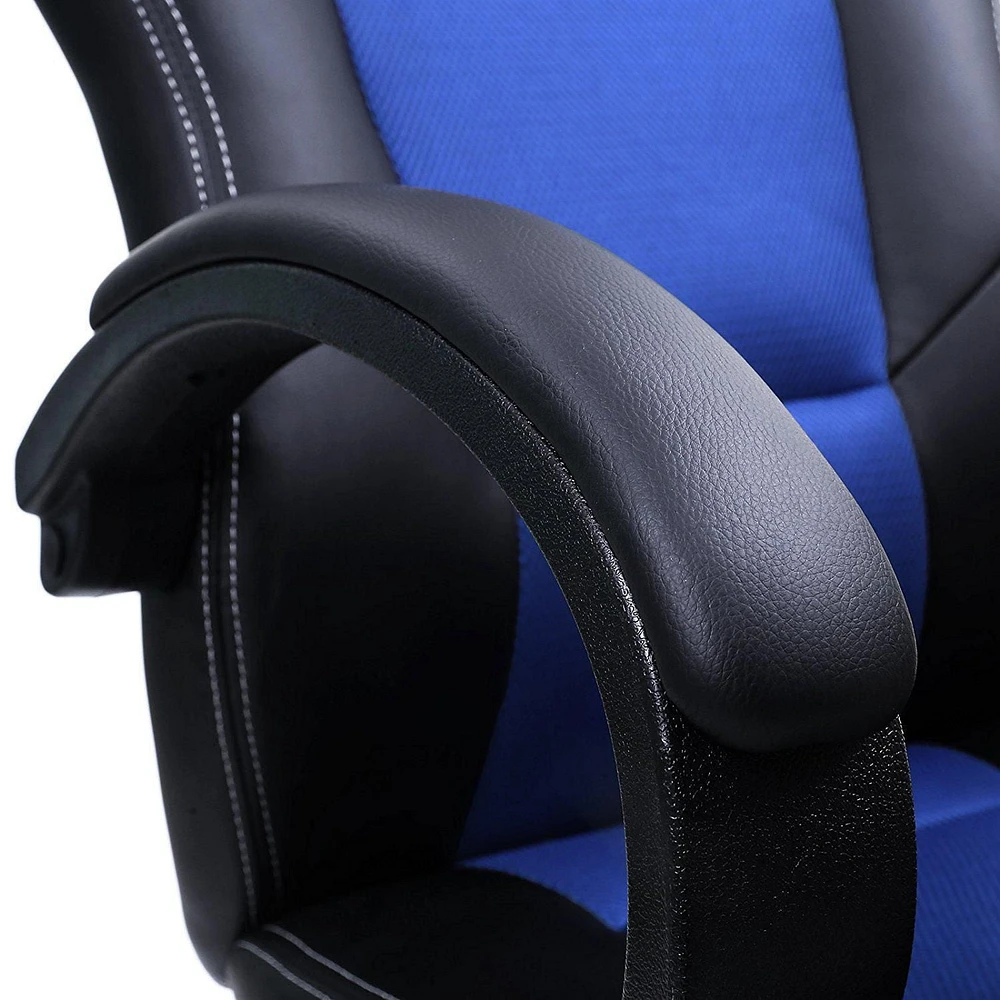 TygerClaw Executive High Back Gaming Style Chair Black and Blue