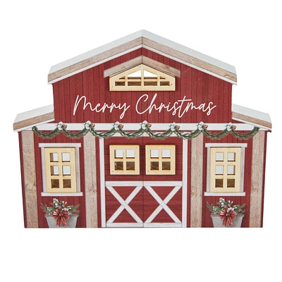 Holiday Time Barn Block Sign