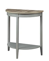 ACME Justino Console Table in Gray Oak & Gray