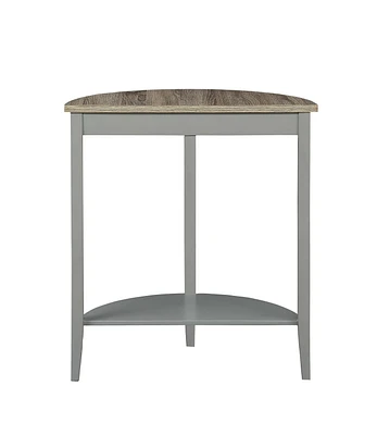 ACME Justino Console Table in Gray Oak & Gray