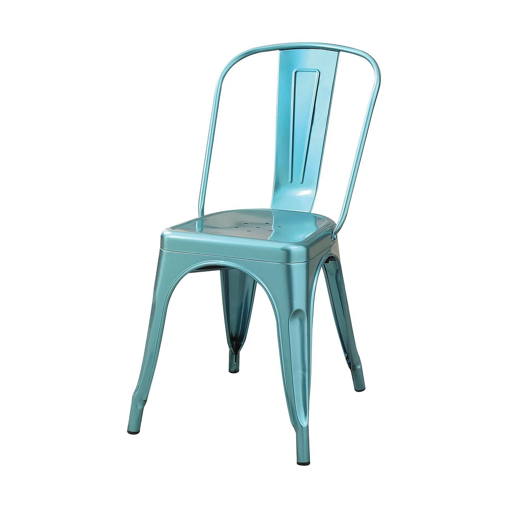 ACME Jakia Side Chair in Glossy Blue