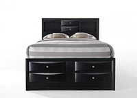 ACME Ireland Queen Bed with Storage in Black