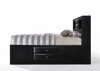 ACME Ireland Queen Bed with Storage in Black