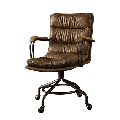 ACME Harith Executive Office Chair in Vintage Whiskey Top Grain Leather