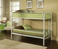 ACME Thomas Twin over Twin Bunk Bed in White