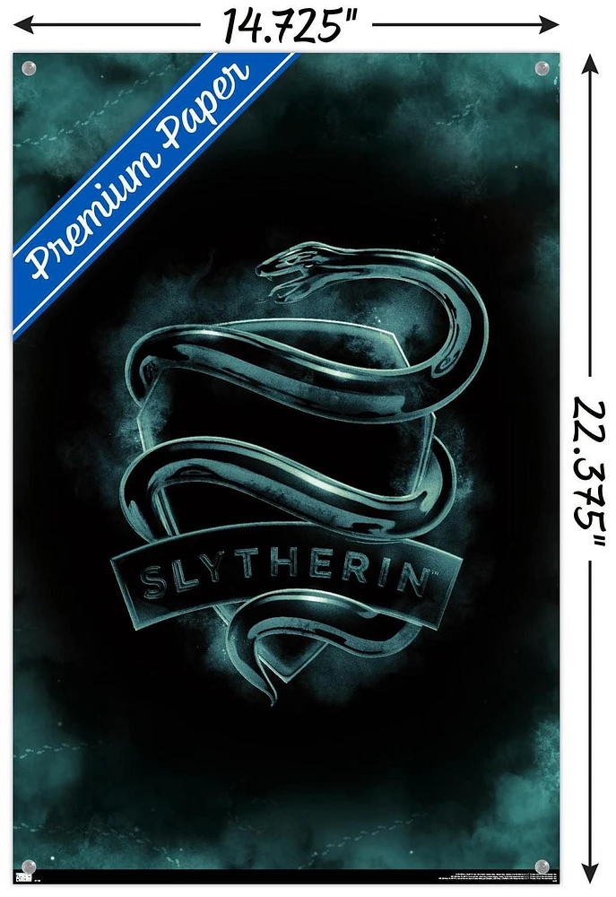 Harry Potter - Slytherin Crest Magic Wall Poster, 22.375" x 34"