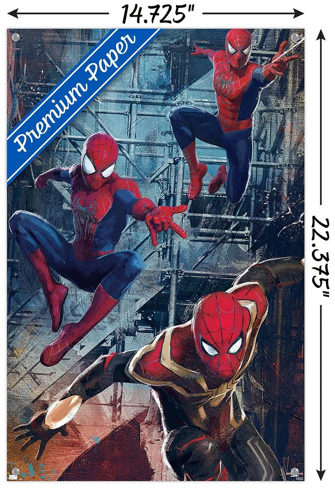 Marvel Spider-Man: No Way Home - Trio Wall Poster, 22.375" x 34"