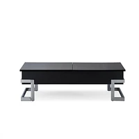 ACME Calnan Coffee Table w/Lift Top in Black & Chrome