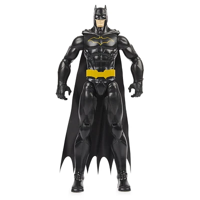 Batman 12-inch Action Figure (Black Suit), for Kids Aged 3 and up