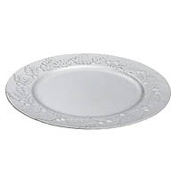 Charger Plate (Hollyberries) (Silver) (13") - Set of 6