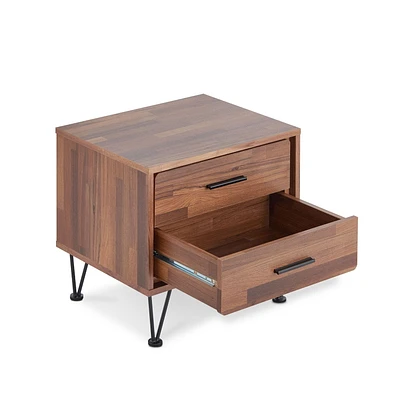 ACME Deoss Nightstand in Walnut