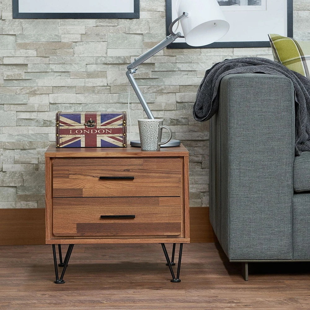 ACME Deoss Nightstand in Walnut