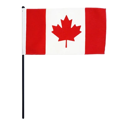 Islandwide 5" x 10" Stick Canada Flag, Ideal for daily outdoor flying