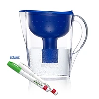 Brita Pacifica Water Filtration Pitcher with Paint Markers Blue, 10 Cup