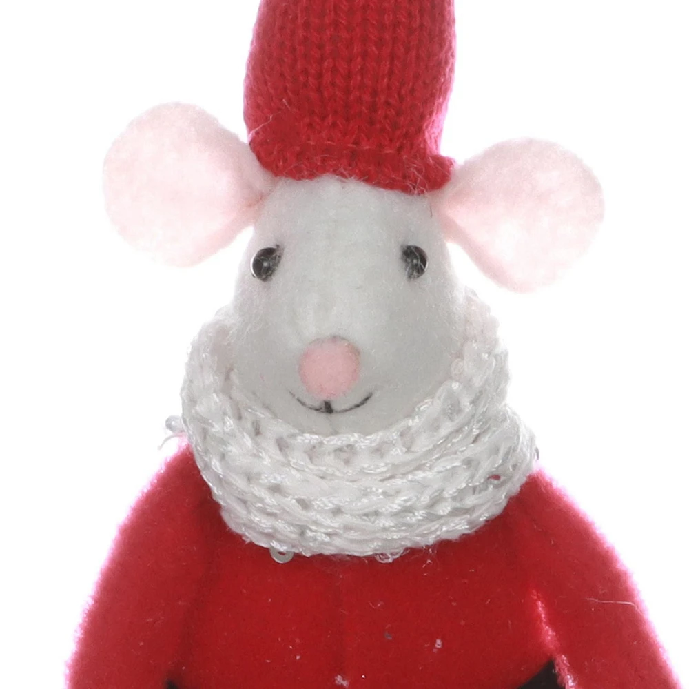 HOLIDAY TIME SKI MOUSE ORNAMENT