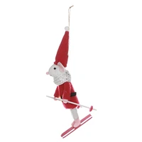 HOLIDAY TIME SKI MOUSE ORNAMENT