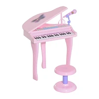 Qaba Mini Pink Electronic Musical Piano