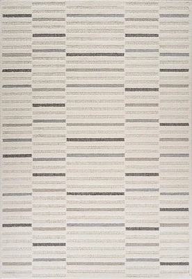 Rug Branch Nimbus Modern Indoor Area Rug, Cream Grey, Geometric - Living Room, Bedroom, Dining Room, and Kitchen