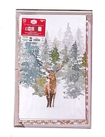 Holiday Time 10 Pack Assorted Gift Boxes, Nature Theme Deer, Winter Icon, Pinecone, Winter Trees, Plaid