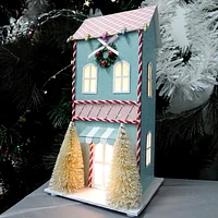 Holiday Time LED Light up Paper House Decor