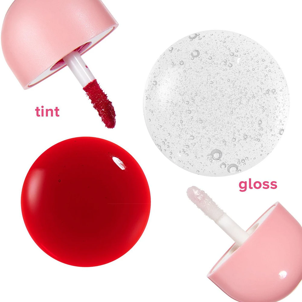 Lottie - Twisted Heart - Lip Tint & Lipgloss Duo - 2 x 2.05g, Duo Lip Tint & Gloss