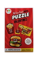 Lolli and Pip Valentine Fun Food Exchange Cards with Mini Puzzle, 16 count