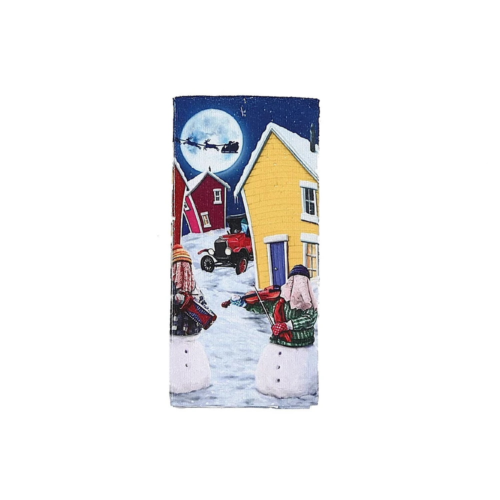 Microfibre Hand Towel (Snowmers) - Set of 6