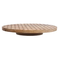 Mango Wood Honeycomb Lazy Susan 