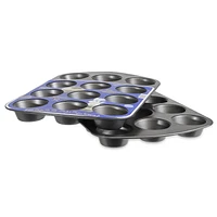 PILLSBURY NON STICK 12-CUP MUFFIN PAN SET - 2 PIECES