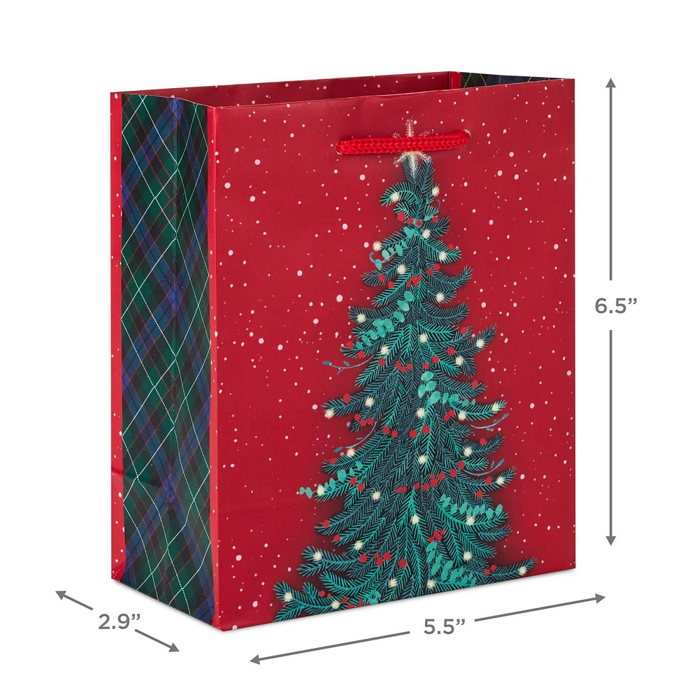 Hallmark 6" Small Christmas Gift Bag (Tree), Hallmark Small Gift Bag