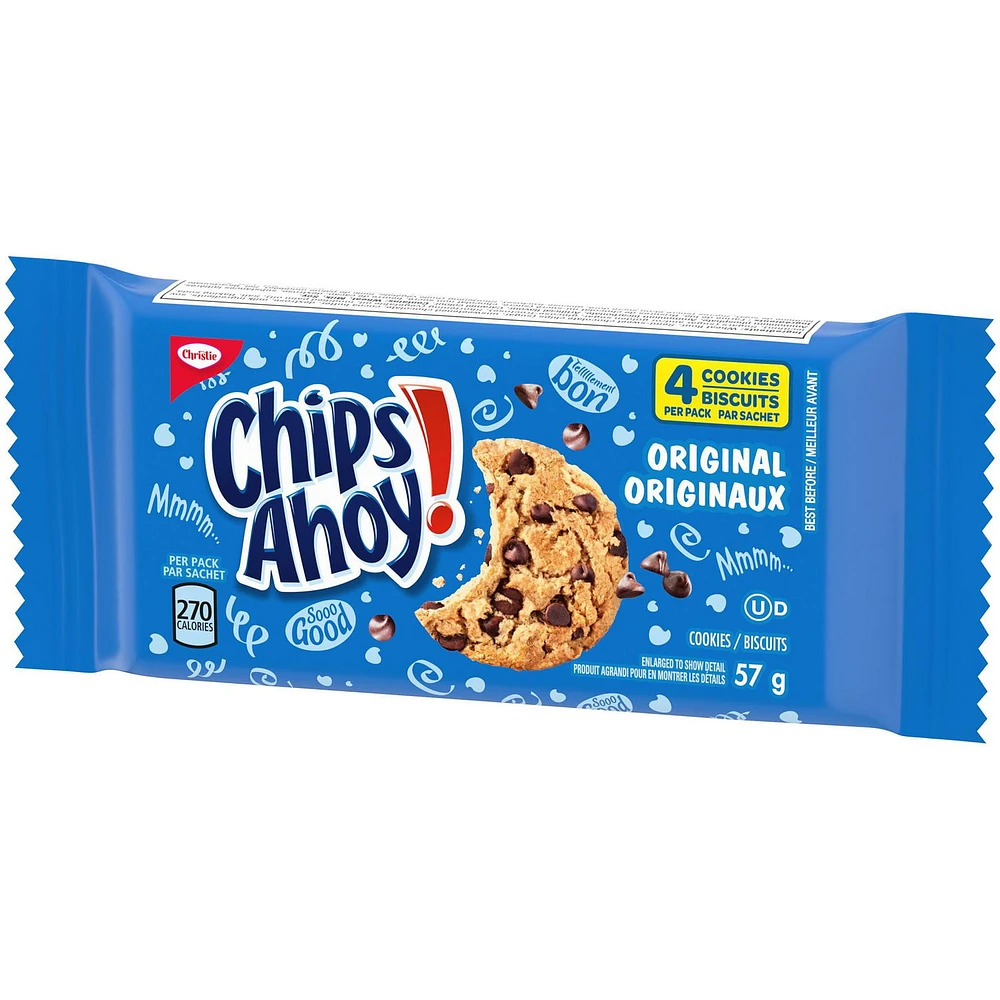 Chips Ahoy! Original 4Pk Cookies 57G, 57 g