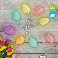 Glittered Easter Egg LED Light string