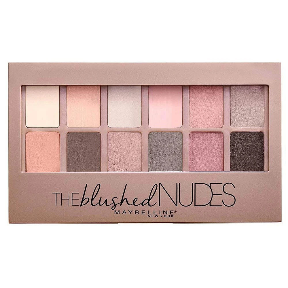 Maybelline New York The Blushed Nudes Eye Shadow Palette, 12 shades