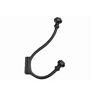 Classic Double Iron Wall Hook (Gun Metal) - Set of 2