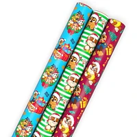 Hallmark Paw Patrol Christmas Wrapping Paper with Cutlines on Reverse (3 Rolls: 60 sq. ft.)