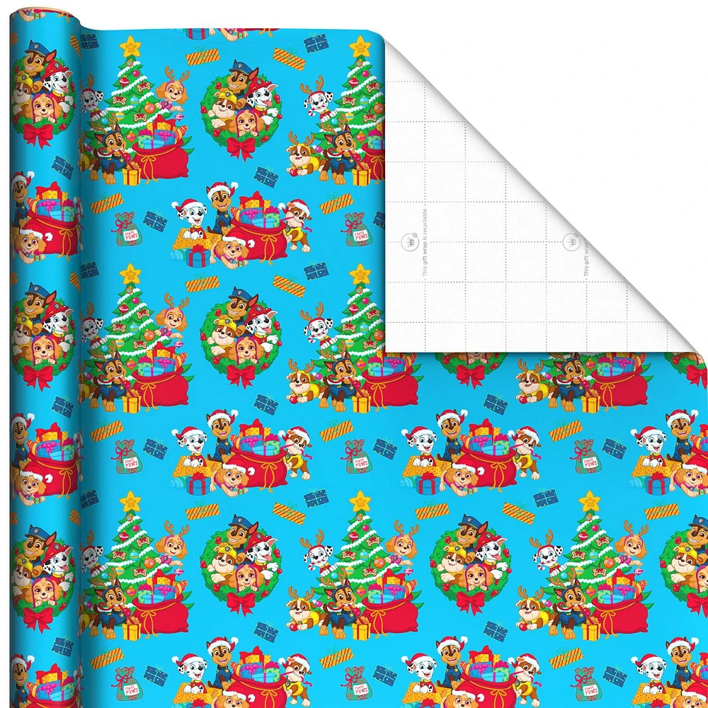 Hallmark Paw Patrol Christmas Wrapping Paper with Cutlines on Reverse (3 Rolls: 60 sq. ft.)