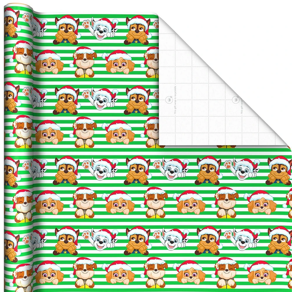 Hallmark Paw Patrol Christmas Wrapping Paper with Cutlines on Reverse (3 Rolls: 60 sq. ft.)