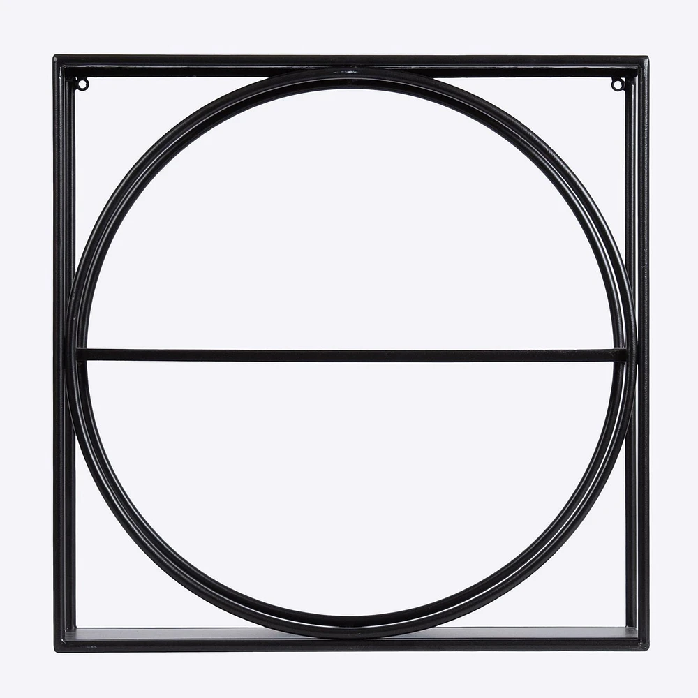 hometrends Pirzada Square Metal Wall Shelf