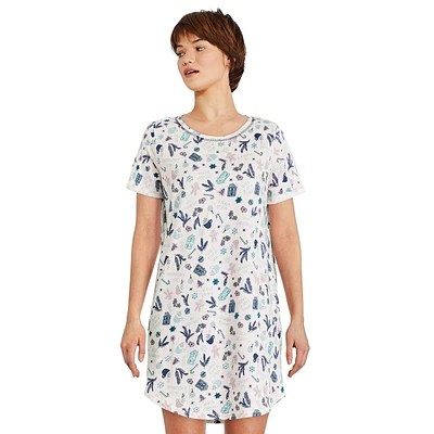 George Women's Rolled Sleeve Nightshirt