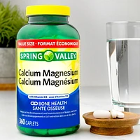 Spring Valley Calcium Magnesium with Vitamin D3, 360 Caplets