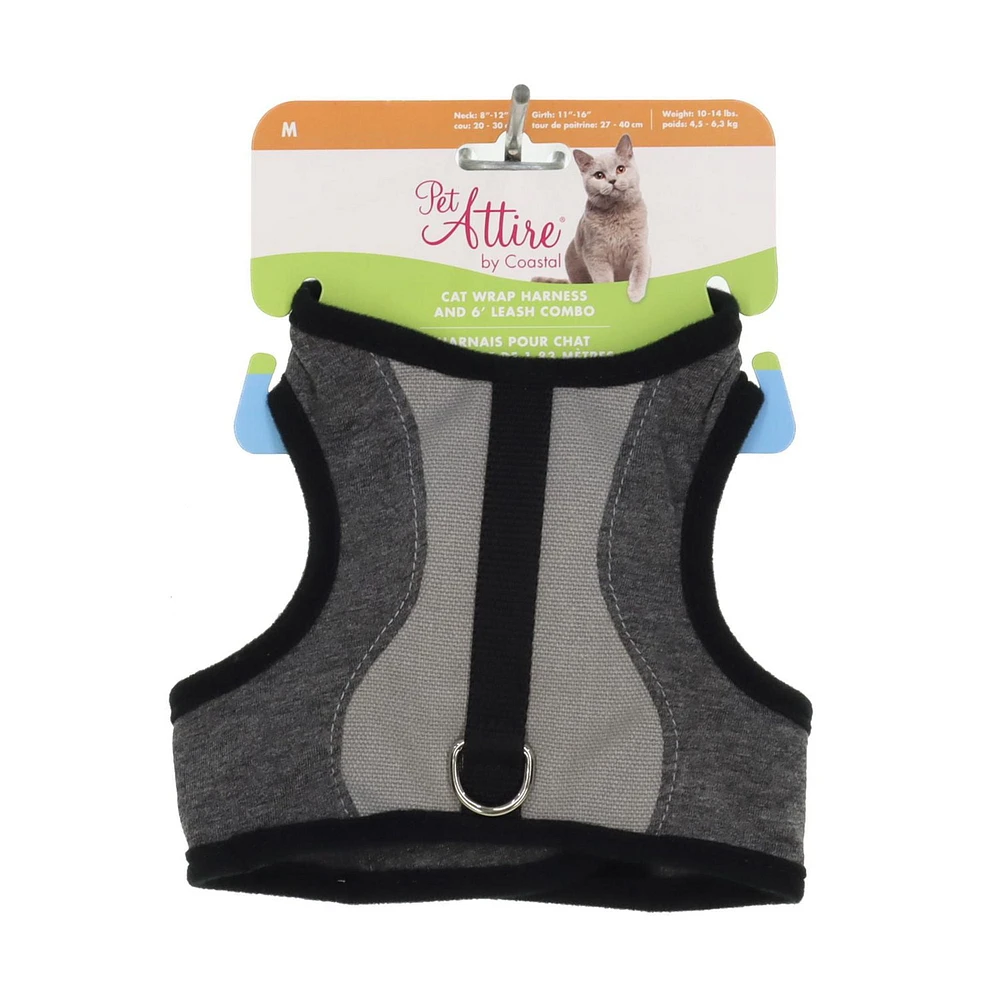 Pet Attire by Coastal <br>Harnais pour Chat Réglable et 6' Laisse Harnais pour Chat & 6' Laisse