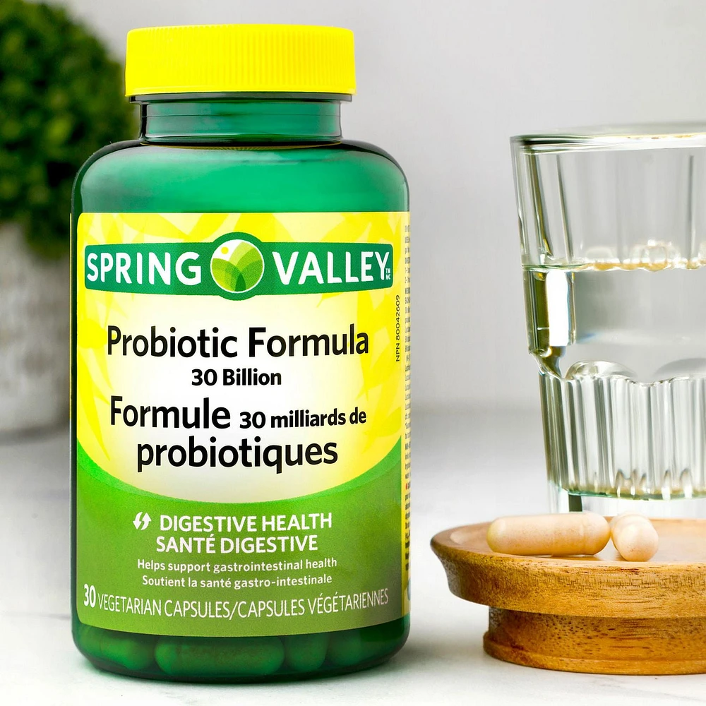 Spring Valley Probiotic Formula 30 Billion, 30 Vegetarian Capsules