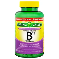 Spring Valley Vitamin B12 1,000 mcg, 360 Sublingual Tablets