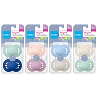 MAM Original Matte Pacifier 6 Plus Months, Assorted, MAM Matte Pacifier Asst 6+ Mo