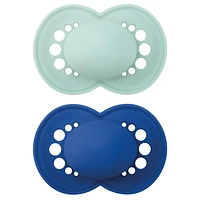 MAM Original Matte Pacifier 6 Plus Months, Assorted, MAM Matte Pacifier Asst 6+ Mo