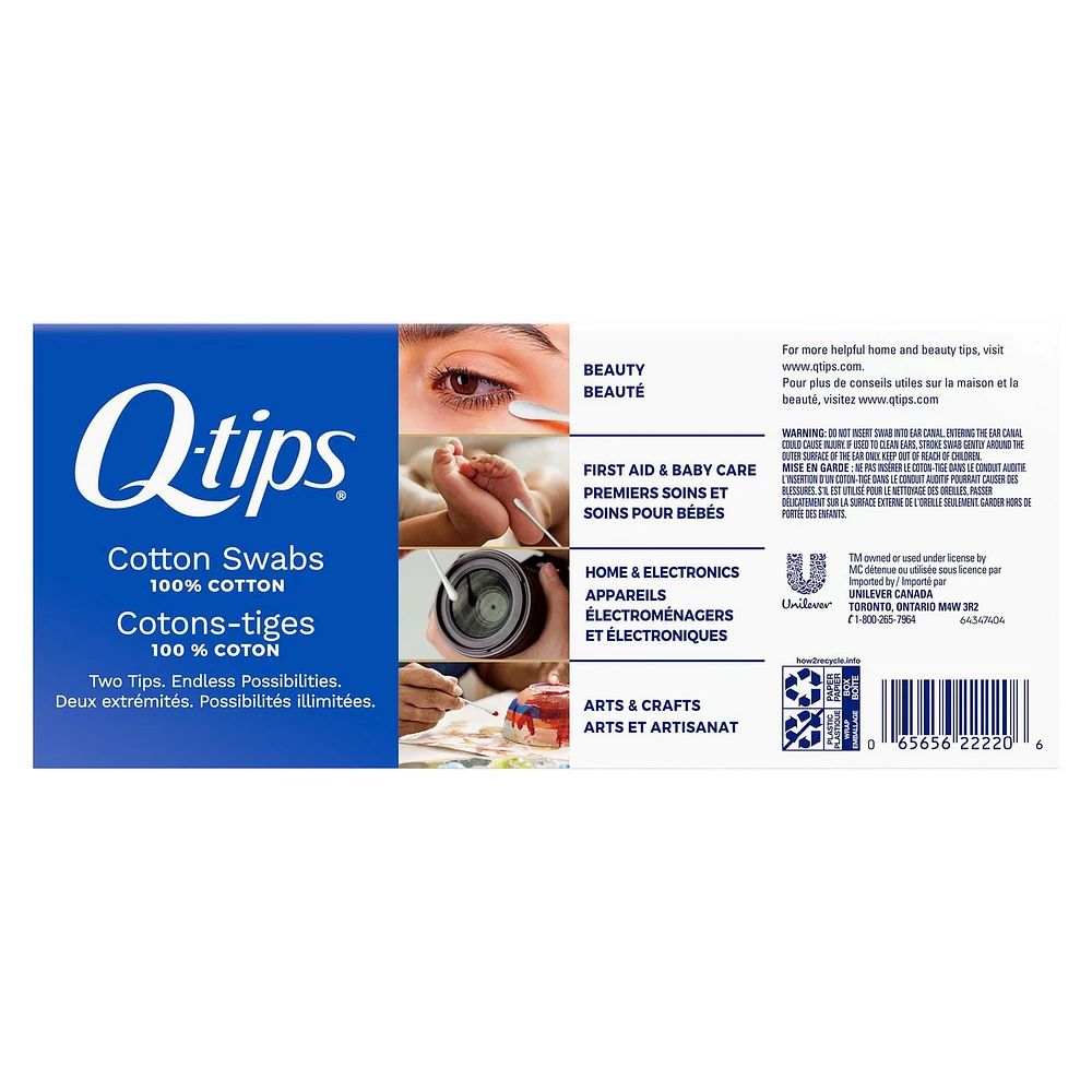 Q-Tips Cotton Swabs, 400 Count Cotton Swabs