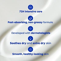 NIVEA Repair & Care 72H Body Lotion for Extra Dry Skin, 625 mL, for Extra Dry Skin