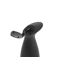 ULOFT OTINO SENSOR SOAP PUMP MATTE BLK/GREY, REFILLABLE dispenser holds up to 6 oz