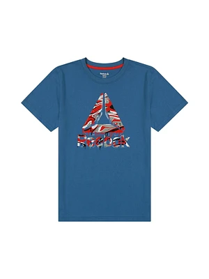 Reebok Boys Marble Drips Short Sleeve Graphic Tee